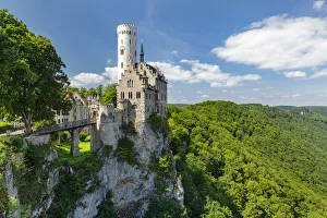 Lichtenstein Castle, Swabian Jura, Baden-Wurttemberg, Germany