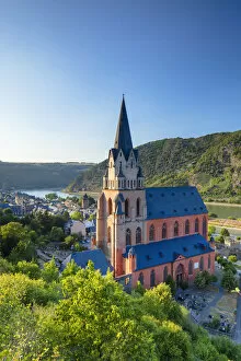 Images Dated 19th July 2018: Liebfrauenkirche, Oberwesel, Rhineland-Palatinate, Germany