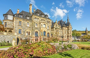 Neo Gothic Prints: Lieser Castle and Park, Lieser, Mosel, Rhineland-Palatinate, Germany