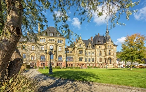 Neo Gothic Prints: Lieser Castle and Park, Lieser, Mosel, Rhineland-Palatinate, Germany