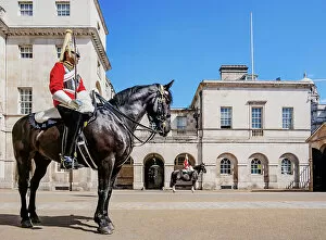 Images Dated 28th November 2022: Life Guard mounted at Horse Guards, London, England, United Kingdom