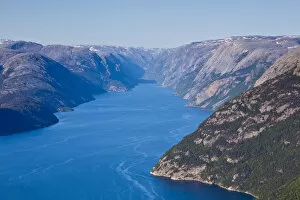Images Dated 7th May 2010: Light Fjord seen from the Pulpit Rock, Norway