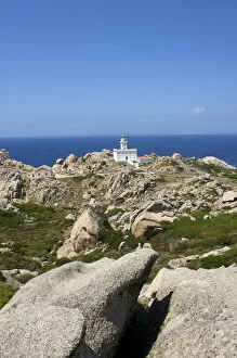 Images Dated 14th May 2012: Light house at Capo Testa near Santa Teresa Gallura, Sardinia, Italy