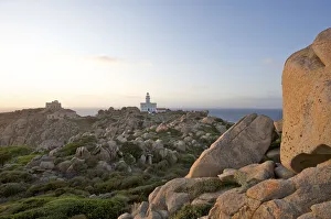 Light Houses Collection: Light house at Capo Testa near Santa Teresa Gallura, Sardinia, Italy
