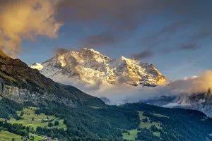 Icon Prints: Last Light on Jungfrau, Bernese Oberland, Switzerland