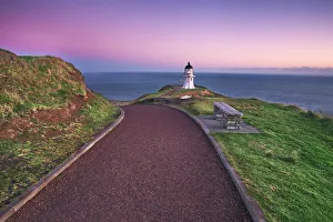 Northland Prints: Lighthouse at Cape Reinga - New Zealand, North Island, Northland, Far North, Cape Reinga