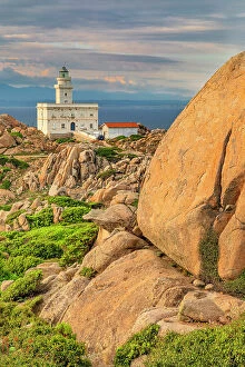 Images Dated 16th August 2023: Lighthouse at Capo Testa, Santa Teresa di Gallura, Sardinia, Italy