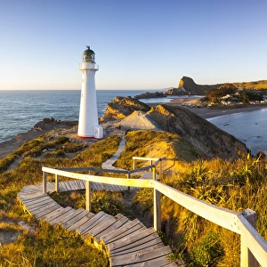 Lighthouse at Castlepoint, Wairarapa, North Island, New Zealand