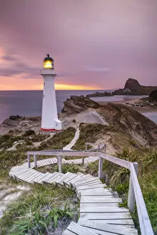 Images Dated 31st March 2014: Lighthouse at Castlepoint, Wairarapa, North Island, New Zealand