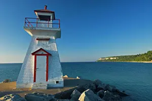 Industry Prints: lighthouse on Georgian Bay on the Bruce Peninsula Lion's Head, Ontario, Canada