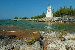 Manitoulin Island Prints: lighthouse on Georgian Bay at South Baymouth on Manitoulin Island (Lake Huron) South Baymouth on Manitoulin Island