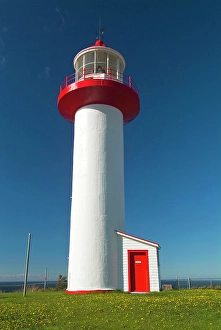 Lawrence Prints: Lighthouse on Gulf of St. Lawrence, Quebec, Canada