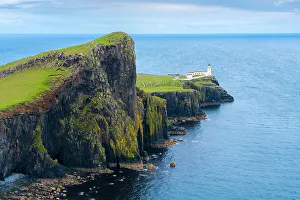 Lighthouse at Neist Point, Isle of Skye, Scottish Highlands, Scotland, UK