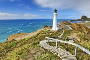 Lighthouse - New Zealand, North Island, Wellington, Masterton, Castlepoint Lighthouse - New Zealand, North Island, Wellington, Masterton, Castlepoint