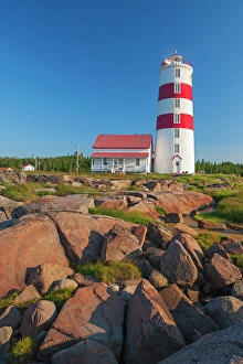 Lawrence Prints: Lighthouse on the North Shore of the Gulf of St