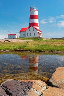 Lawrence Prints: Lighthouse on the North Shore of the Gulf of St