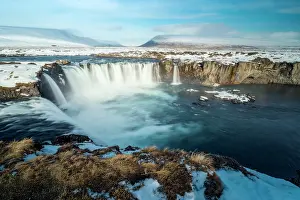 Godafoss Prints: Lights at Godafoss: Northern Iceland