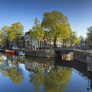 Amsterdam Prints: Lijnbaansgracht canal, Amsterdam, Netherlands