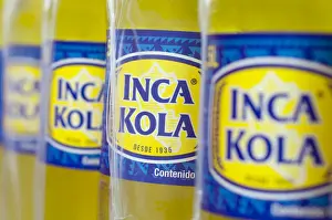 Lima, Peru, Inca Kola Bottles, Perus Popular Soft Drink