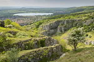 Limestone cliffs at Cheddar Gorge in Somerset, England