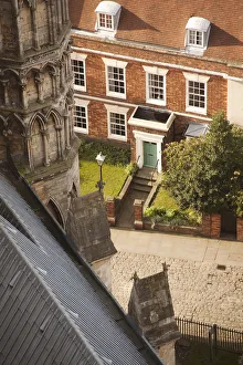 Midlands Prints: Lincoln, England. Ancient city streets