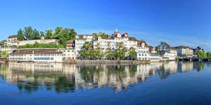 Limmat Prints: Lindenhof and Limmat River, Zurich, Switzerland