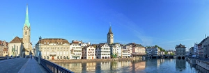 Limmat Prints: Lindenhof and Limmat River, Zurich, Switzerland
