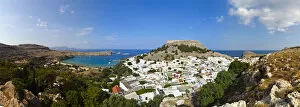 Images Dated 23rd February 2012: Lindos Acropolis & Village, Lindos, Rhodes, Greece