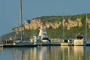 Man Made Prints: Lion's Head Lighthouse on Georgian Bay (Lake Huron) on Bruce Peninsula Lion's Head