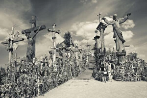 Pilgrimage Gallery: Lithuania, Central Lithuania, Siauliai, Hill of Crosses, religious pilgrimage site
