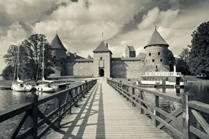 Images Dated 31st March 2011: Lithuania, Trakai, Trakai Historical National Park, Island Castle on Lake Galve