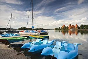 Images Dated 31st March 2011: Lithuania, Trakai, Trakai Historical National Park, Island Castle on Lake Galve