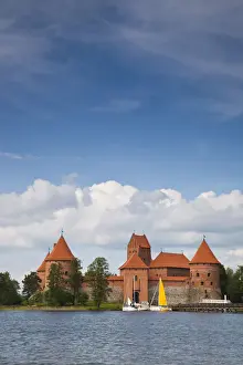 Lithuania, Trakai, Trakai Historical National Park, Island Castle on Lake Galve