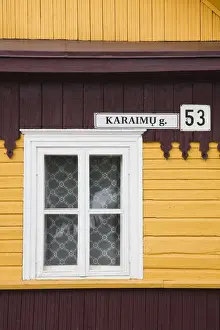 Lithuania, Trakai, Trakai Historical National Park, village house detail
