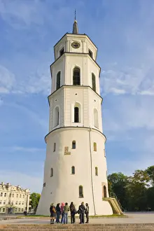 Cathedral Square Prints: Lithuania, Vilnius, Cathedral Square (Katedros aikste), Belfry Tower