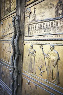 Lithuania, Vilnius, Decorative Doors Of Vilnius University