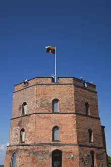 Vilnius Prints: Lithuania, Vilnius, Gediminas Hill, Gedimino Tower