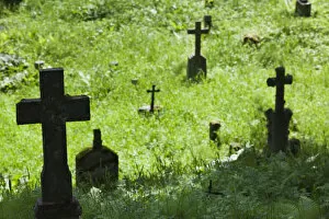 Images Dated 31st March 2011: Lithuania, Vilnius, Rasu Cemetery, gravestones