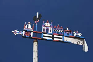 Images Dated 31st March 2011: Lithuania, Western Lithuania, Curonian Spit, Juodkrante, traditional Curonian weathervanes