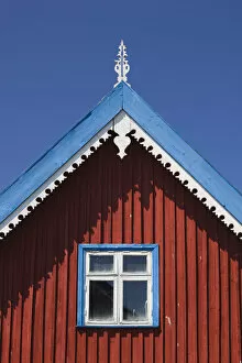 Images Dated 31st March 2011: Lithuania, Western Lithuania, Curonian Spit, Nida, village house detail