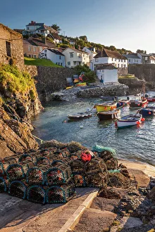 The little harbor at Coverack, Lizard Peninsula, Cornwall, England