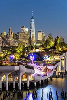 City Center Collection: Little Island artificial island park, Pier 55, Manhattan, New York, USA
