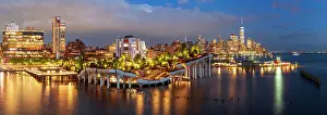 Metropolis Prints: Little Island at Pier 55 is an artificial island park adjoining Hudson River Park
