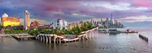 Metropolis Prints: Little Island at Pier 55 is an artificial island park adjoining Hudson River Park