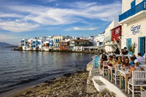 Little Venice, Chora (Mykonos Town), Mykonos, Cyclades Islands, Greece