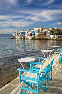Images Dated 10th October 2018: Little Venice, Chora (Mykonos Town), Mykonos, Cyclades Islands, Greece