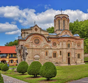 15th Century Prints: Ljubostinja monastery church, Serbia