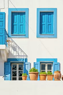 Window Gallery: Local Architecture, Halki, Dodecanese Islands, Greece