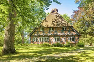 Lower Saxony Prints: Local history house in a historic half-timbered house in the village of Jesteburg