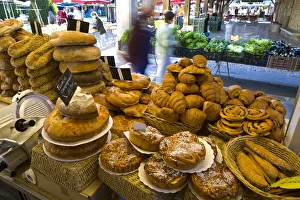 Pyrenees Prints: Local Produce at Market Day, Mirepoix, Ariege, Midi-Pyrenees, France